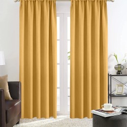 Κουρτίνα Με Τρέσα Basko Honey Lino (150x240) 1Τεμ