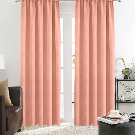 Κουρτίνα Με Τρέσα Emb Basko D.Pink Lino (150x240) 1Τεμ