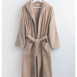 Μπουρνούζι Με Κουκούλα Bathrobes Classic Beige Cotton Palamaiki 1Τεμ Μπουρνούζι Με Κουκούλα Bathrobes Classic Beige Cotton Palamaiki 1Τεμ