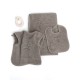 Σετ Λουτρού Baby Joia BJ524 Grey Cotton Palamaiki 3Τεμ