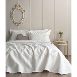 Νυφικά Υπέρδιπλα Σετ Wedding Wel015 Ivory Satin Cotton Palamaiki 7Τεμ