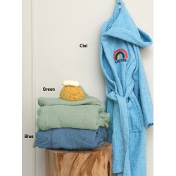 Μπουρνούζι Παιδικό Με Κουκούλα Kids Bathroom Super Dude Cotton Palamaiki 1Τεμ