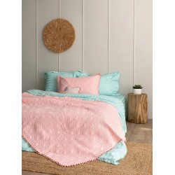 Κουβερλί King Size Σετ Morgan Pink Covers Micro Palamaiki (260x240) 3Τεμ