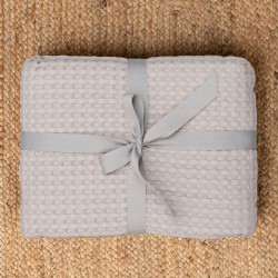 Κουβέρτα Πικέ Υπέρδιπλη Blankets Marcie Fog Cotton Palamaiki (250x240) 1Τεμ