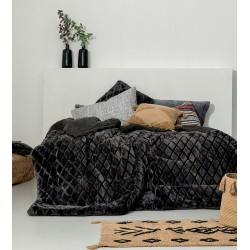 Διακοσμητική Μαξιλαροθήκη Comforter Embbossed Nadine 2 Coal Palamaiki (50x50) 1Τεμ Διακοσμητική Μαξιλαροθήκη Comforter Embbossed Nadine 2 Coal Palamaiki (50x50) 1Τεμ