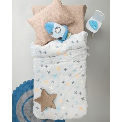 Κουβέρτα Fleece Παιδική Φωσφοριζέ Μονή Luminous Embossed Planes Palamaiki (160x220) 1Τεμ