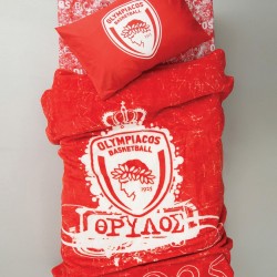 Κουβέρτα Βελουτέ Μονή Olympiakos Velour -3 Official Team Licensed Palamaiki (155x215) 1Τεμ