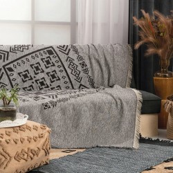 Ριχτάρι Διακοσμητικό Throws Vegar Grey Chenille Palamaiki (180x180) 1Τεμ