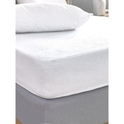 Επίστρωμα Αδιάβροχο King Size White Comfort Terry Waterproof Cotton Palamaiki (180x200+35) 1Τεμ