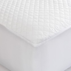 Επίστρωμα Αδιάβροχο Καπιτονέ Μονό White Comfort Quilted Cotton Palamaiki (90x200+35) 1Τεμ