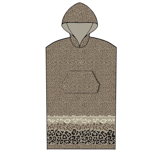 Πόντζο Ενηλίκων Beach Towels Leopard Jacquard Cotton Palamaiki 1Τεμ