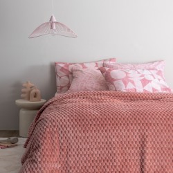 Κουβέρτα Fleece Μονή Aster Rose Jacquard Palamaiki (160x220) 1Τεμ