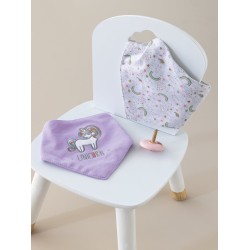 Σαλιάρες Μπαντάνα Σετ New Baby NB140 Girl Palamaiki 2Τεμ