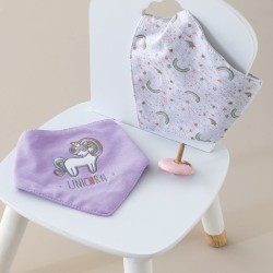 Σαλιάρες Μπαντάνα Σετ New Baby NB140 Girl Palamaiki 2Τεμ