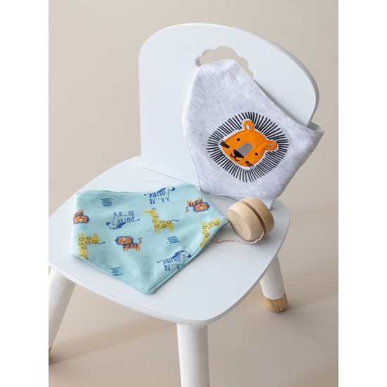 Σαλιάρες Μπαντάνα Σετ New Baby NB140 Boy Palamaiki 2Τεμ