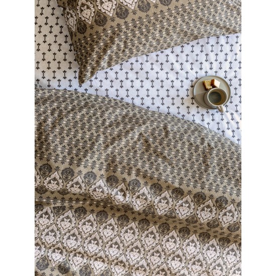 Σεντόνια Μονά Σετ Fashion Life FL6218 Cotton Palamaiki (110x200+30 )Με Λάστιχο 3Τεμ