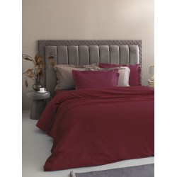 Μαξιλαροθήκες Σετ Posh Bordeaux 300TC Satin Cotton Palamaiki (52x72) 2Τεμ