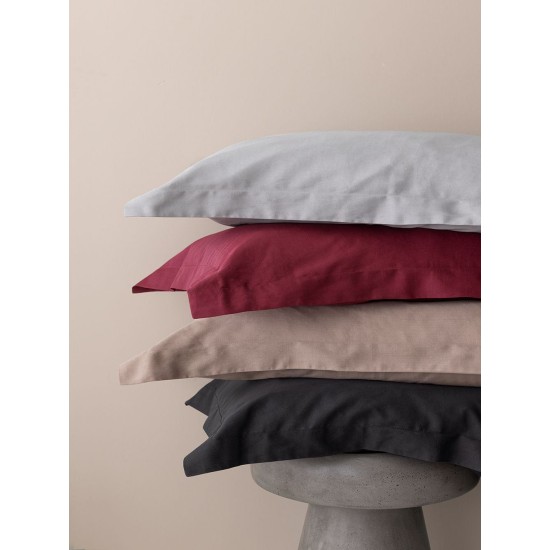 Μαξιλαροθήκες Σετ Posh Green 300TC Satin Cotton Palamaiki (52x72) 2Τεμ