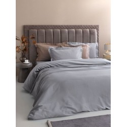 Μαξιλαροθήκες Σετ Posh Grey 300TC Satin Cotton Palamaiki (52x72) 2Τεμ