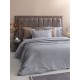 Μαξιλαροθήκες Σετ Posh Grey 300TC Satin Cotton Palamaiki (52x72) 2Τεμ