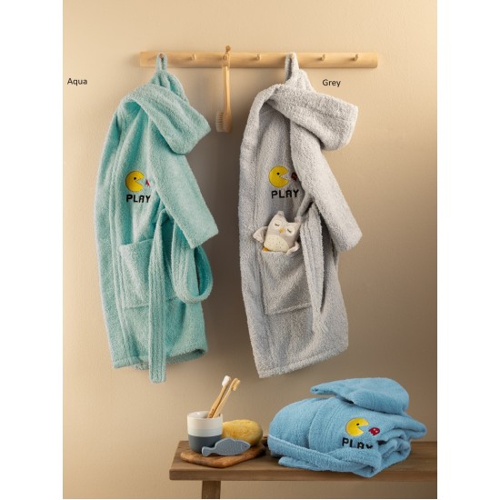 Μπουρνούζι Παιδικό Με Κουκούλα Kids Bath Pac Cotton Palamaiki 1Τεμ