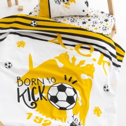 Σεντόνια Βρεφικά Κούνιας Σετ Aek8 Official Team Licenced Palamaiki (130x170) 3Τεμ