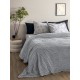 Κουβέρτα Fleece Υπέρδιπλη Aster Grey Jacquard Palamaiki (220x240) 1Τεμ