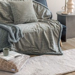 Διακοσμητική Μαξιλαροθήκη Home Décor Flo Grey Palamaiki (45x45) 1Τεμ