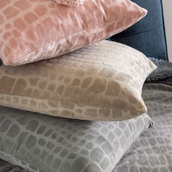 Διακοσμητική Μαξιλαροθήκη Home Décor Flo Grey Palamaiki (45x45) 1Τεμ