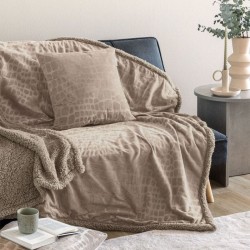 Διακοσμητική Μαξιλαροθήκη Home Décor Flo Beige Palamaiki (45x45) 1Τεμ