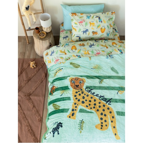 Κουβερτοπάπλωμα Παιδικό Με Sherpa Μονό Comforter Collection SW100 Flannel Palamaiki (160x220) 1Τεμ