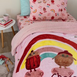 Κουβερτοπάπλωμα Παιδικό Με Sherpa Μονό Comforter Collection SW103 Flannel Palamaiki (160x220) 1Τεμ