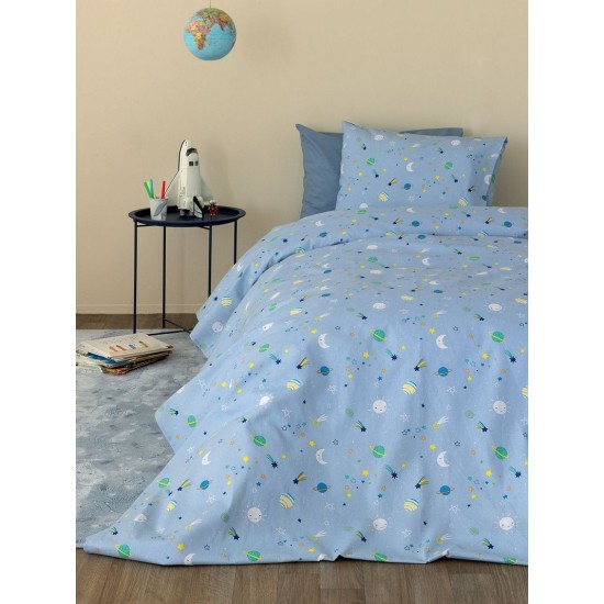 Σεντόνια Παιδικά Φανελένια Μονά Σετ Poppet PP100 Cotton Palamaiki (170x265) 3Τεμ