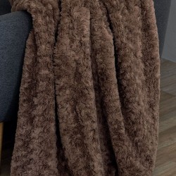 Κουβέρτα  Καναπέ Aleria Beige Flannel-Sherpa Palamaiki (130x180) 1Τεμ