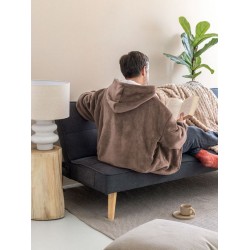 Κουβέρτα Flecce Με Sherpa Throws Collection Huhu 2 Tan Palamaiki (90x100) 1Τεμ