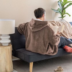 Κουβέρτα Flecce Με Sherpa Throws Collection Huhu 2 Tan Palamaiki (90x100) 1Τεμ