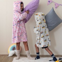 Κουβέρτα Fleece Με Κουκούλα & Μανίκια Cositos Kids Collection Cele Flannel Palamaiki 1Τεμ Κουβέρτα Fleece Με Κουκούλα & Μανίκια Cositos Kids Collection Cele Flannel Palamaiki 1Τεμ