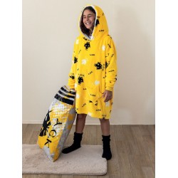 Κουβέρτα Fleece Με Κουκούλα & Μανίκια Cositos Kids Collection Aek Palamaiki 1Τεμ