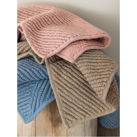 Πατάκι Μπάνιου Bath Collection Lewis Pink Cotton Palamaiki (50x80) 1Τεμ