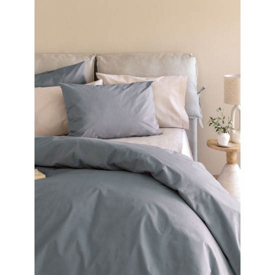 Μαξιλαροθήκες Σετ Etoile-2 Grey Cotton Palamaiki (52x72) 2Τεμ