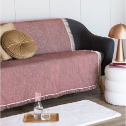 Ριχτάρι Τετραθέσιου Throws Collection Tuna 2 Pink Microcenille Palamaiki (180x320) 1Τεμ