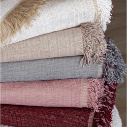 Ριχτάρι Τετραθέσιου Throws Collection Tuna 2 Pink Microcenille Palamaiki (180x320) 1Τεμ