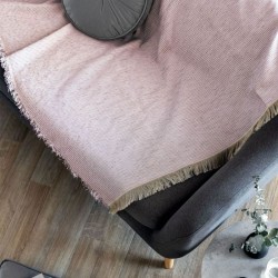 Ριχτάρι Τετραθέσιου Throws Collection Agnes Pink Microcenille Palamaiki (180x320) 1Τεμ