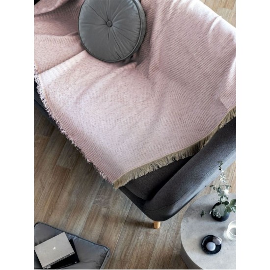 Ριχτάρι Διθέσιου Throws Collection Agnes Pink Microcenille Palamaiki (180x250) 1Τεμ