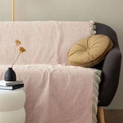 Ριχτάρι Τριθέσιου Throws Collection Zeta Pink Microcenille Palamaiki (180x300) 1Τεμ