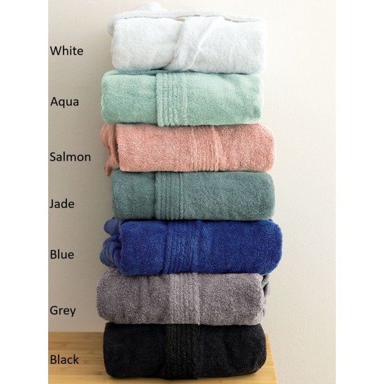 Μπουρνούζι Με Κουκούλα Bathrobes Classic Aqua Cotton Palamaiki 1Τεμ