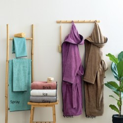 Μπουρνούζι Με Κουκούλα Bath Collection Bridge Brick Cotton Palamaiki 1Τεμ Μπουρνούζι Με Κουκούλα Bath Collection Bridge Brick Cotton Palamaiki 1Τεμ