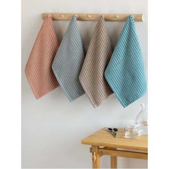 Πετσέτες Κουζίνας Σετ Kitchen Towels Kity Cotton Palamaiki (40x50) 4Τεμ