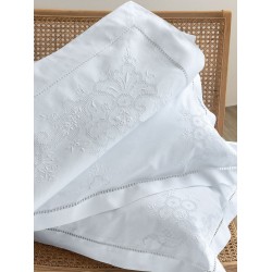 Σεντόνια Νυφικά Με Κέντημα Υπέρδιπλα Σετ Bridal Home Natali Cotton Palamaiki (225x270) 4Τεμ