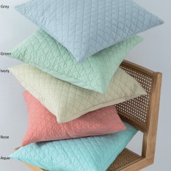 Διακοσμητική Μαξιλαροθήκη Jenn-2 Aqua Micro Palamaiki (48x48) 1Τεμ